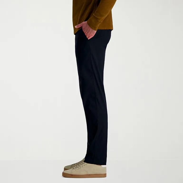 Haggar Life Khaki Flex Mens Comfort Waistband Straight Fit Flat Front Pant