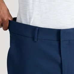 Haggar Life Khaki Flex Mens Comfort Waistband Straight Fit Flat Front Pant