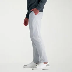 Haggar Life Khaki Flex Mens Comfort Waistband Straight Fit Flat Front Pant