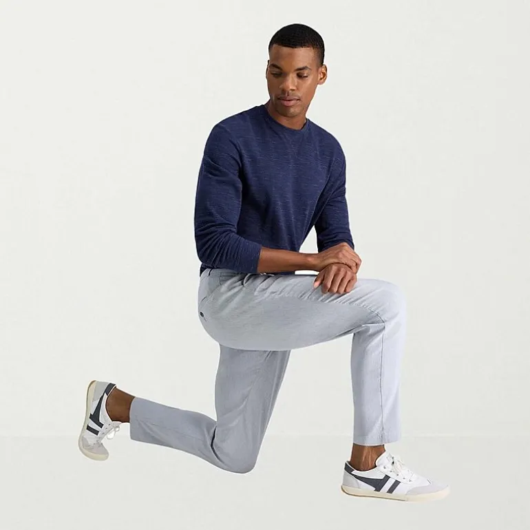 Haggar Life Khaki Mens Comfort Waistband Slim Fit Flat Front Pant