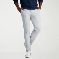 Haggar Life Khaki Mens Comfort Waistband Slim Fit Flat Front Pant