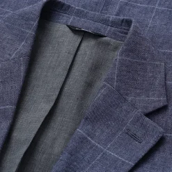 Haggar Mens Big and Tall Windowpane Classic Fit Sport Coat