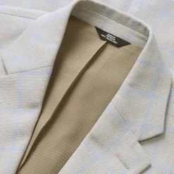 Haggar Mens Big and Tall Windowpane Classic Fit Sport Coat