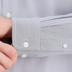 Haggar Mens Classic Fit Wrinkle Free Long Sleeve Dress Shirt