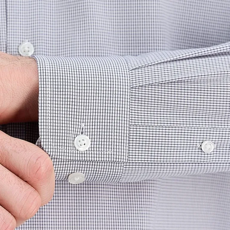 Haggar Mens Classic Fit Wrinkle Free Long Sleeve Dress Shirt