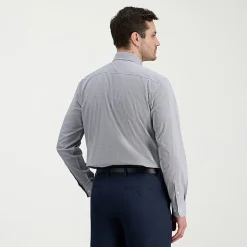 Haggar Mens Classic Fit Wrinkle Free Long Sleeve Dress Shirt