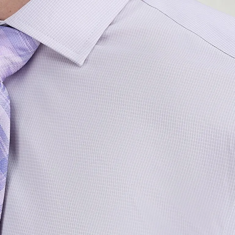 Haggar Mens Classic Fit Wrinkle Free Long Sleeve Dress Shirt