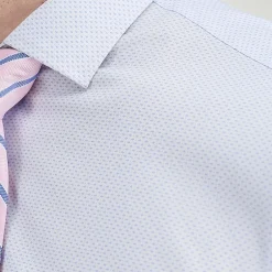 Haggar Mens Classic Fit Wrinkle Free Long Sleeve Dress Shirt