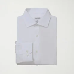 Haggar Mens Classic Fit Wrinkle Free Long Sleeve Dress Shirt