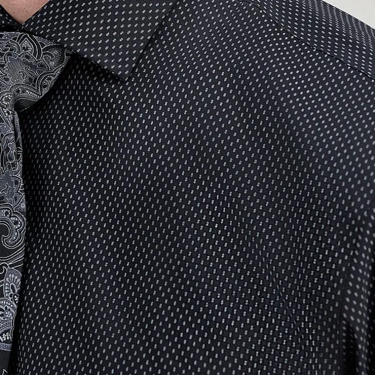Haggar Mens Classic Fit Wrinkle Free Long Sleeve Dress Shirt