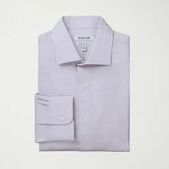Haggar Mens Classic Fit Wrinkle Free Long Sleeve Dress Shirt