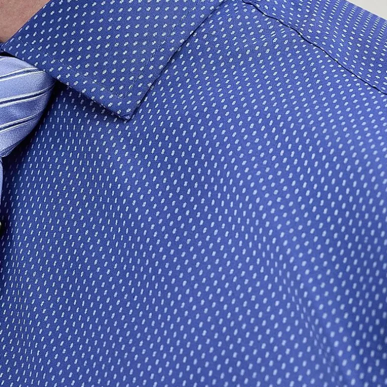 Haggar Mens Classic Fit Wrinkle Free Long Sleeve Dress Shirt