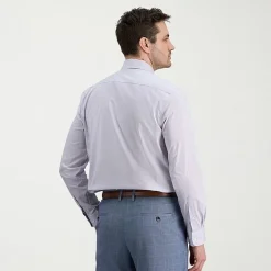 Haggar Mens Classic Fit Wrinkle Free Long Sleeve Dress Shirt