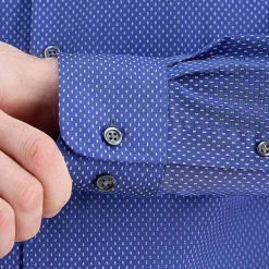 Haggar Mens Classic Fit Wrinkle Free Long Sleeve Dress Shirt