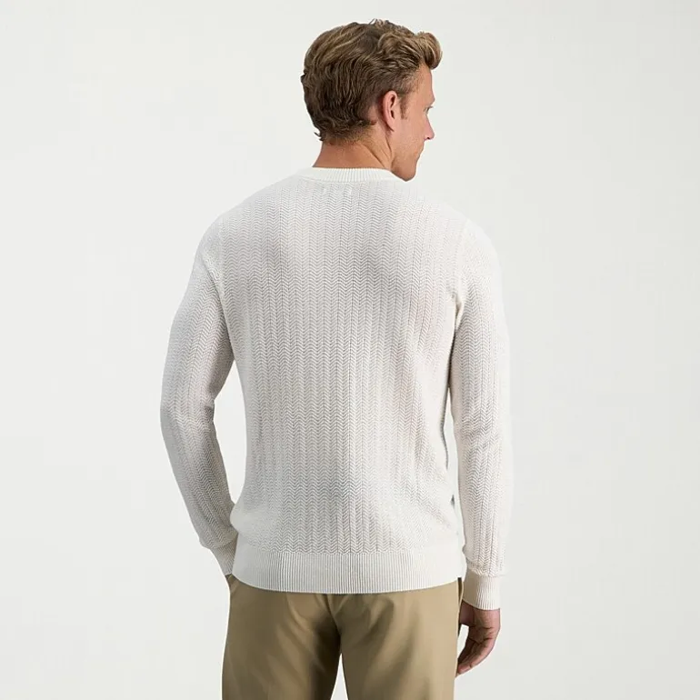 Haggar Mens Crew Neck Long Sleeve Pullover Sweater