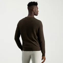 Haggar Mens Crew Neck Long Sleeve Pullover Sweater