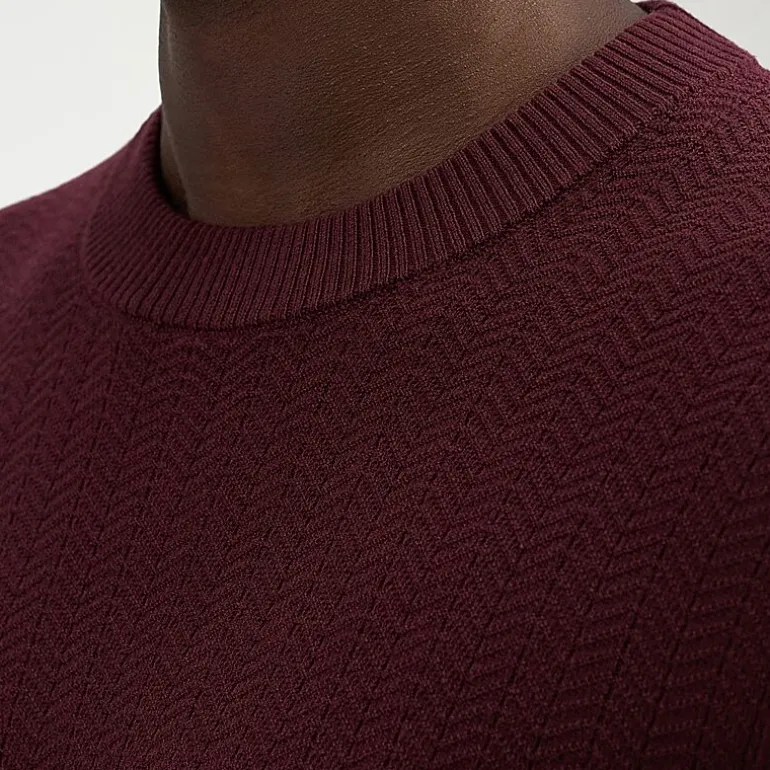 Haggar Mens Crew Neck Long Sleeve Pullover Sweater