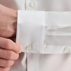 Haggar Mens Slim Fit Wrinkle Free Long Sleeve Dress Shirt