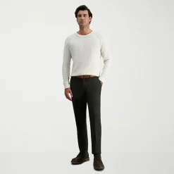 Haggar Modern Stretch Herringbone Mens Regular Fit Flat Front Pant