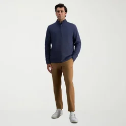 Haggar Modern Stretch Herringbone Mens Regular Fit Flat Front Pant