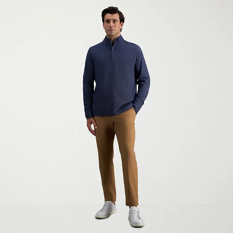 Haggar Modern Stretch Herringbone Mens Regular Fit Flat Front Pant