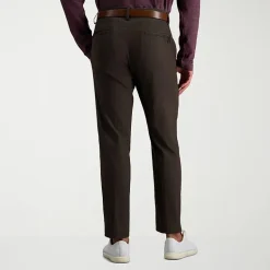 Haggar Modern Stretch Herringbone Mens Regular Fit Flat Front Pant