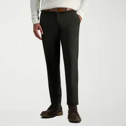 Haggar Modern Stretch Herringbone Mens Regular Fit Flat Front Pant