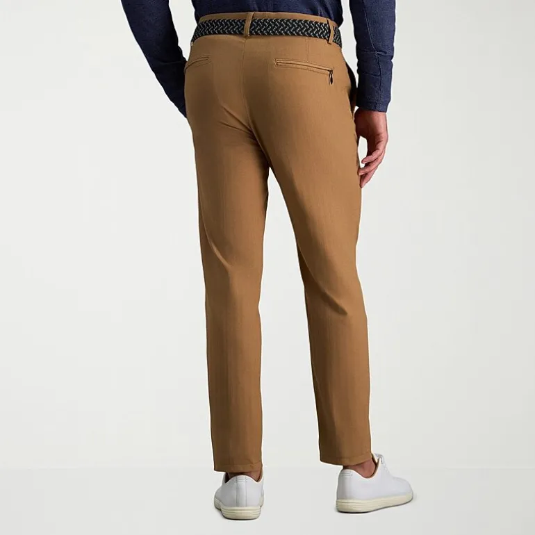 Haggar Modern Stretch Herringbone Mens Regular Fit Flat Front Pant