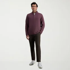 Haggar Modern Stretch Herringbone Mens Regular Fit Flat Front Pant