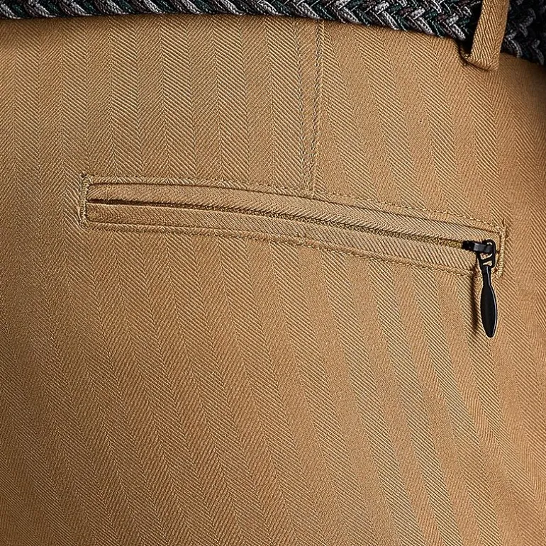 Haggar Modern Stretch Herringbone Mens Regular Fit Flat Front Pant