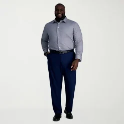 Haggar Premium Comfort Big and Tall Mens Classic Fit Easy Care Stretch Fabric Long Sleeve Dress Shirt