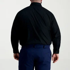 Haggar Premium Comfort Big and Tall Mens Classic Fit Easy Care Stretch Fabric Long Sleeve Dress Shirt