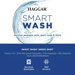 Haggar Premium Comfort Mens Classic Fit Easy Care Long Sleeve Dress Shirt
