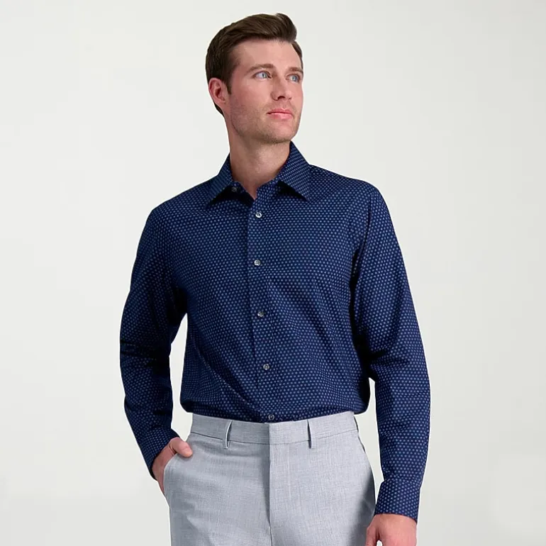 Haggar Premium Comfort Mens Classic Fit Easy Care Long Sleeve Dress Shirt