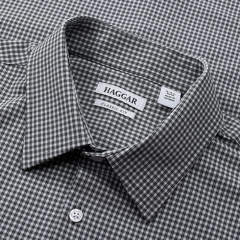 Haggar Premium Comfort Mens Classic Fit Easy Care Long Sleeve Dress Shirt