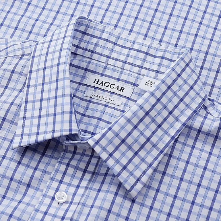 Haggar Premium Comfort Mens Classic Fit Easy Care Long Sleeve Dress Shirt