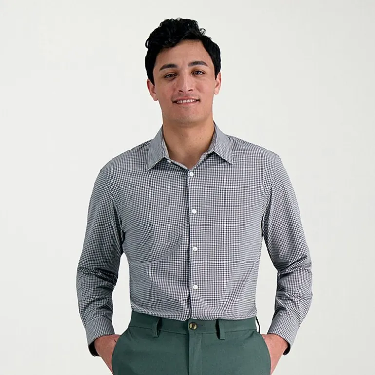 Haggar Premium Comfort Mens Classic Fit Easy Care Long Sleeve Dress Shirt