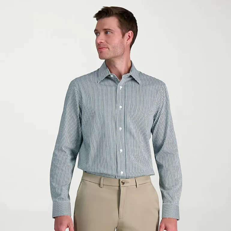 Haggar Premium Comfort Mens Classic Fit Easy Care Long Sleeve Dress Shirt