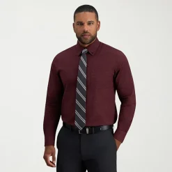 Haggar Premium Comfort Mens Classic Fit Easy Care Long Sleeve Dress Shirt