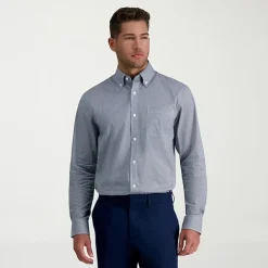 Haggar Premium Comfort Mens Classic Fit Easy Care Long Sleeve Dress Shirt