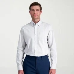 Haggar Premium Comfort Mens Classic Fit Easy Care Long Sleeve Dress Shirt