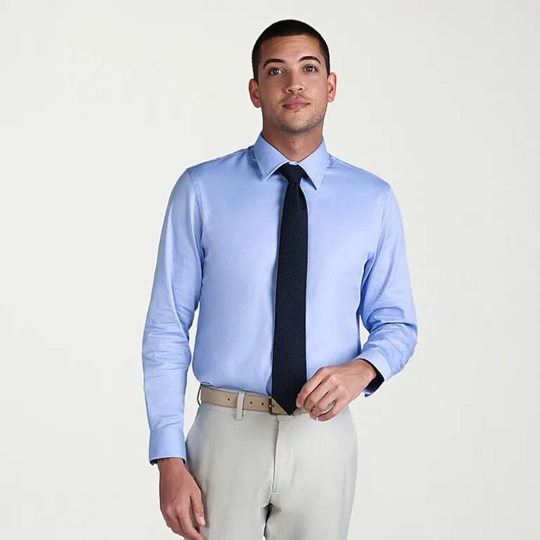 Haggar Premium Comfort Mens Classic Fit Easy Care Long Sleeve Dress Shirt