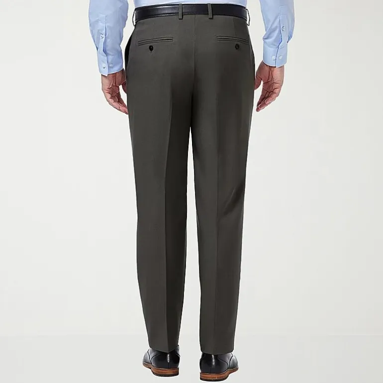 Haggar Premium Comfort Mens Classic Fit Dress Flat Front Pant