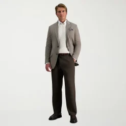 Haggar Premium Comfort Mens Classic Fit Dress Flat Front Pant