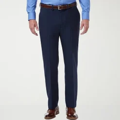 Haggar Premium Comfort Mens Classic Fit Dress Flat Front Pant