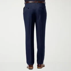 Haggar Premium Comfort Mens Cuffed Classic Fit Dress Pleated Pant