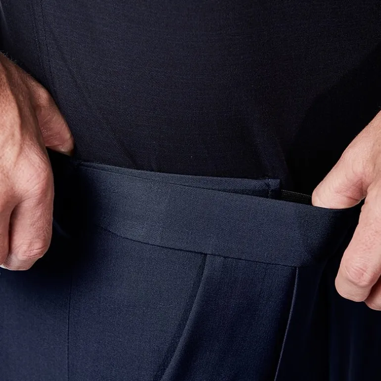 Haggar Premium Comfort Mens Cuffed Classic Fit Dress Pleated Pant