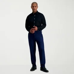 Haggar Premium Comfort Mens Slim Fit Long Sleeve Dress Shirt