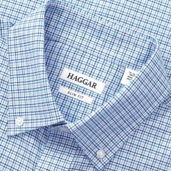 Haggar Premium Comfort Mens Slim Fit Easy Care Long Sleeve Dress Shirt