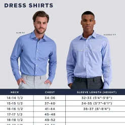 Haggar Premium Comfort Mens Slim Fit Easy Care Long Sleeve Dress Shirt